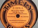 Timely Tunes  Ronald Sachs Orch.  Say a Little Prayer for Me  1931