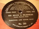 PIONEER COMIC HEBREW DUET COLLINS & HARLAN Oh Such A Business COLUMBIA 793
