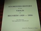 Thomas Clear Augmented History Of The  Violin 4 LP Version