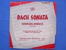 GEORGES ENESCO / BACH: SOLO VIOLIN SONATA No 2 / REMINGTON PL-1-149 10