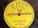 78 RPM Carl Perkins SUN 234 Blue Suede Shoes  ROCKABILLY