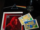 PINK FLOYD Dark Side Moon 1973 1st Press Harvest LP POSTER,2 STICKERS,wish,wall