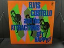 ELVIS COSTELLO & ATTRACTIONS Get Happy LP ORIGINAL White Label Promo WLP Vinyl