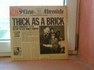 THICK AS A BRICK JETHRO TULL GERMAN CHRYSALIS 6307502 with NEWSPAPER