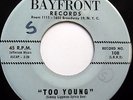 The EMBLEMS 45 Too Young / Bang Bang BAYFRONT label DOO WOP mg896
