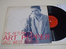 Return of Art Pepper RARE DG Jazz West Orig lp Jack Sheldon JWLP 10
