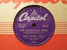 NAT KING COLE - The Christmas Song (Merry Xmas To You)   CAPITOL 2955 - 78rpm