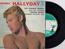 JOHNNY HALLYDAY TES TENDRES ANNEES RARE RECORD FRANCE 7