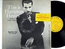 HAMPTON HAWES: THIS IS HAMPTON HAWES (VOL. 2) contemporary LP / MONO DG PROMO