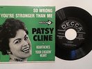 Patsy Cline 1962 EP So Wrong / You're Stronger Than Me Near Mint original Decca