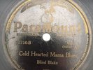 Blind Blake - Back Door Slam Blues / Cold Hearted Mama 78RPM Paramount Pre-War
