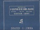 QUATUOR CAPET  Beethoven Op 74 Rare BoxSet 78RPM 4 LP COLUMBIA D 15061 to 064 M
