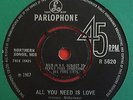 THE BEATLES -All You Need Is Love- No TV Reference/4 Prong Centre UK /Rare Vinyl