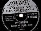 GREAT UK #11 LARRY WILLIAMS 78 BONY MORONIE / YOU BUG ME BABY LONDON HLU 8532 Vg