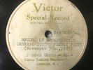 Very early 1927 Radio Recording - 78 RPM Victor Private Record - Rare