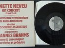 LP * Brahms violin concerto Ginette Neveu STIL RECORDS 0305s48 FRENCH -*NM*