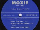 FRANK ZAPPA - BABY RAY How's Your Bird +3 NED & NELDA Moxie EP garage surf HEAR