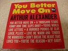 ARTHUR ALEXANDER   YOU BETTER MOVE ON   1962 DOT DLP-3434   MONO   VERY NICE
