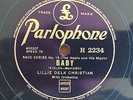 Lillie Delk Christian w Louis Armstrong - Baby  - Parlophone R 2234