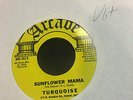 Turquoise - Sunflower Mama w/Beautiful Death Dealer VG+ Kim Fowley 45 RPM Record