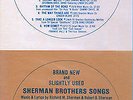 SHERMAN BROTHERS DISNEY sealed LP demo FRANKIE VALLI LOUIS ARMSTRONG BING CROSBY