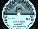 MALAYSIA - Miss Hasnah on Extra, local Indonesian lbl - 40s, EX