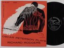 OSCAR PETERSON Plays Richard Rodgers CLEF LP VG++ David Stone Martin cover mono