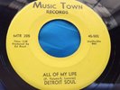 Hear Original Northern Soul 45 : Detroit Soul   All Of My Love   Music Town 502
