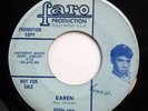 LITTLE RAY & GRP 45 Karen / Come swim with me FARO (DJ) Orig Doowop mg981
