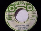 Don Carlos - Can't Waist Time /Roots Reggae 45 on Observer Label