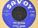 HEAR IT SOUL BLACK GOSPEL Little Junior Savoy 4287 Keep On Praying