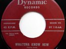 THE UNIQUE TEENS 45 Whatcha Know New / Run Fast DOO WOP Original mg1041