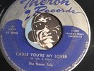 STORM TRIO Rare Doowop 45 Theron #107 Cause You're My Lover / You're Mine Again