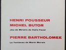 Henri Pousseur Michel Butor Pierre Bartholomée Jeu De Miroirs WER C Berberian NM