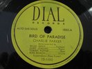 CHARLIE PARKER Bird of Paradise / Dexterity 78 RPM RECORD Dial 1032 Miles Davis