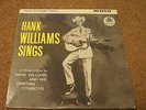 RARE HANK WILLIAMS RECORD SINGS Mono 10 Inch