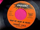 JOHNNY COLE & THE REPTILES - Wrap My Heart in Velvet / Lizard Gizzard - 45 rpm