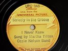 78 Martha Tilton - Ozzie Nelson UNIVERSAL PICTURE 348/349  V++  Jazz