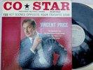 CO STAR Record Acting Game VINCENT PRICE LP w/ SCRIPT ENCLOSED