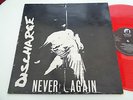 discharge  (  never  again )  album on clay  records  1989  red  vinal  rare
