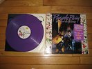 PRINCE PURPLE RAIN Gold Stamp PROMO ONLY PURPLE VINYL LTD ED COLOR POSTER:NM