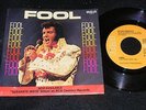 FOOL Elvis Presley Single w Picture Sleeve STEAMROLLER BLUES 1973 Orange 45 rpm