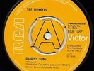 Monkees - Daddy's Song / Porpoise Song - UK Only RARE 'A' lbl DEMO Sample promo