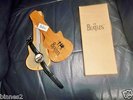 THE BEATLES APPLE TIMEPIECE WATCH WITH WOODEN GUITAR CASE AND CARDBOARD BOX FAB