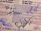 The Beatles 'Twist and Shout' EP 45RPM 1963  with all four Autographs on sleeve