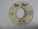 J B & THE VIKINGS Lazy Soul ZAP ZING Jamaica Islands Deep Funk Jazz 45 HEAR