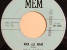 Rare Phil Soffos MEM 45 Rock All Night Please Tell Me Vtg Doo Wop Record PROMO