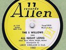 5 Willows 78 All Night Long 1953 Doo-Wop VG+ Early Pre- Willows Allen 1002