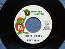 Ruby Jean...Empty Words...Orig Monsters Masters #001 Northern Soul NM 45 rpm '64