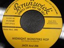JACK AND JIM Tarzan And Jane / Midnight Monsters Hop BRUNSWICK 45 PROMO NM